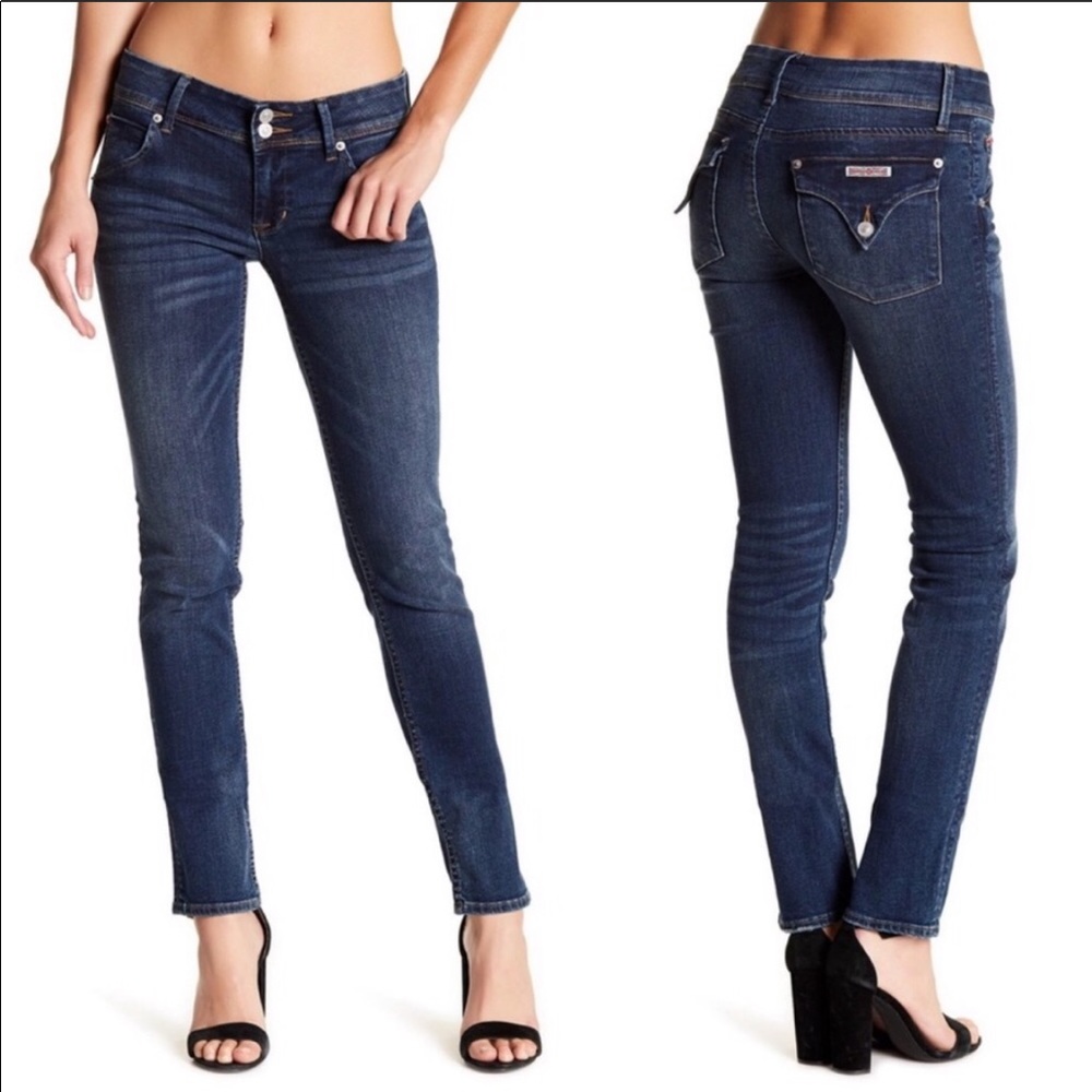 HUDSON midrise Collin skinny jeans